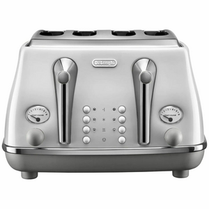 Delonghi Icona Capitals Four Slice Toaster Sydney White CTOC4003W