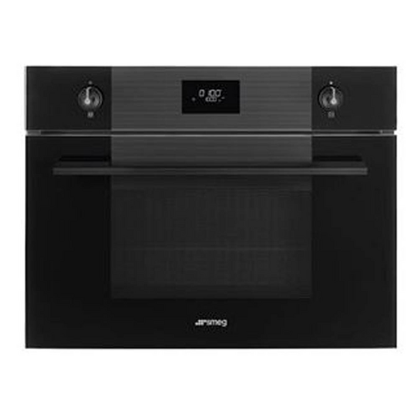 Smeg Linea Series Black Glass Combi Microwave Oven SFA4101SUN
