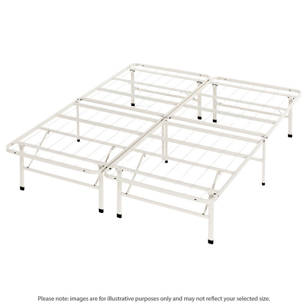 Zinus Double Smart Base Folding Bed Frame Beige AU-SBBK-14BG-D