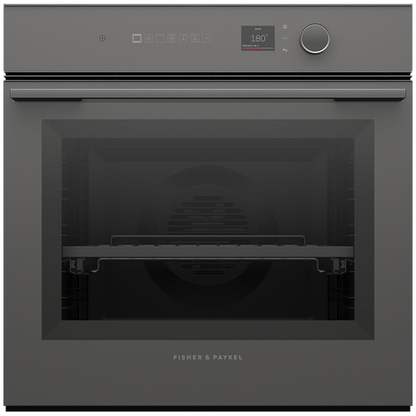 Fisher & Paykel 60cm Series 7 Pyrolytic Built in Oven- Grey Glass OB60SM16PLG1