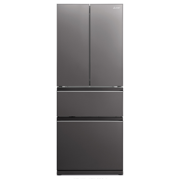 Mitsubishi Electric LX Series 442L French Door Glass Refrigerator Dark Silver MR-LX442EX-GDS-A
