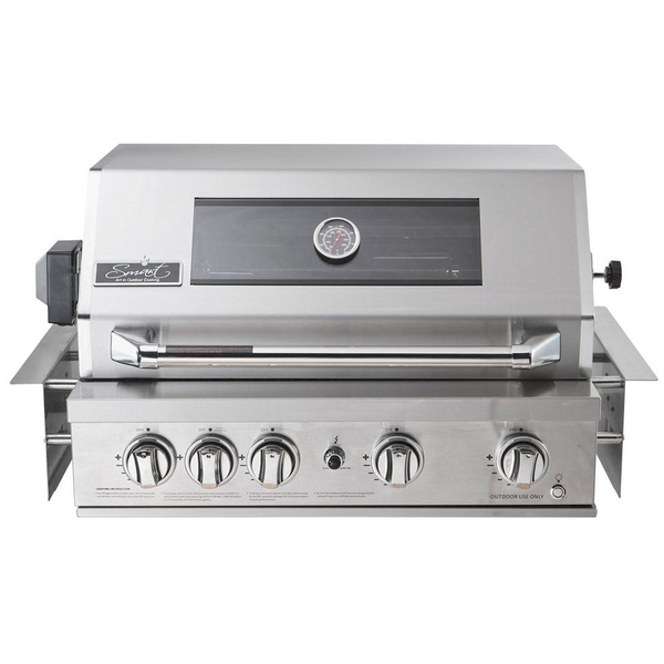 Smart Four Burner Built-In LPG BBQ with Rotisserie and Rear Infrared Burner Stainless Steel 401WB-W