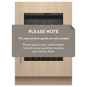 Fisher & Paykel Series 9 Integrated 35 Bottle Dual Zone Wine Cabinet Tinted Glass Door RS6009V2RT1