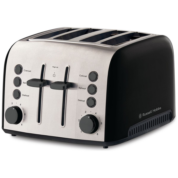 Russell Hobbs Brooklyn 4 Slice Toaster - Black RHT94BLK