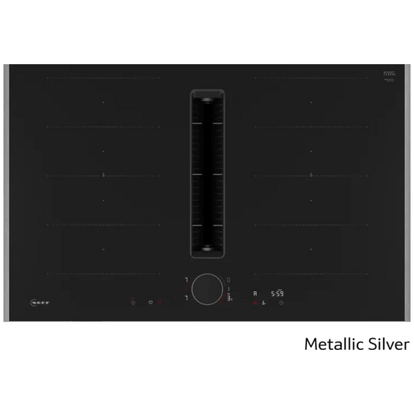 NEFF 80cm Induction Flex Design with Integrated Downdraft Metallic Silver V68YYX4C1-MS