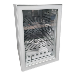 Husky 130L Glass Door Bar Fridge White HUS130CNWH