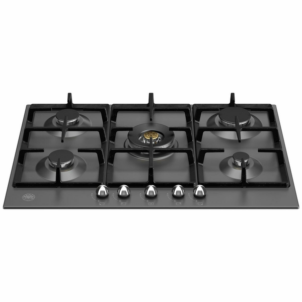 Bertazzoni 75cm Heritage Series Natural Gas Cooktop with Central Wok Burner P755CHERNE