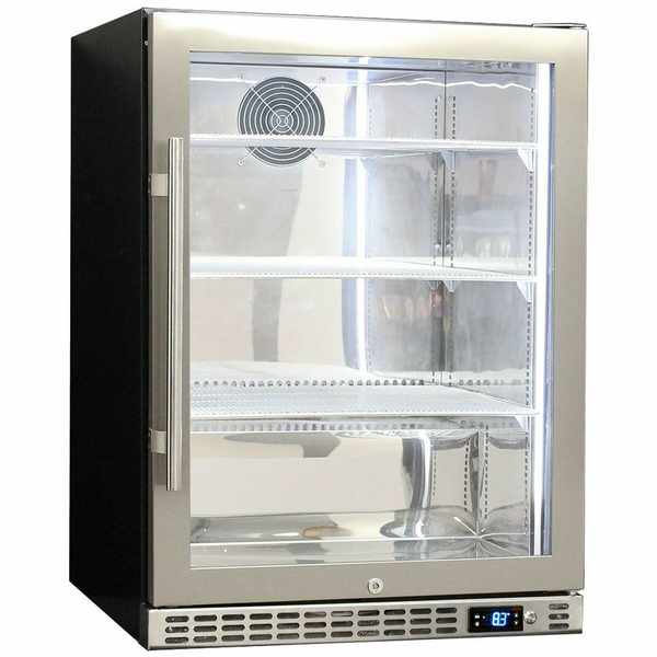 Schmick Glass Door Under Bench Heated Glass Bar Fridge SK156R-HD
