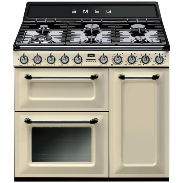 Smeg 90cm Victoria Aesthetic Freestanding Dual Fuel Oven/Stove TRA93P