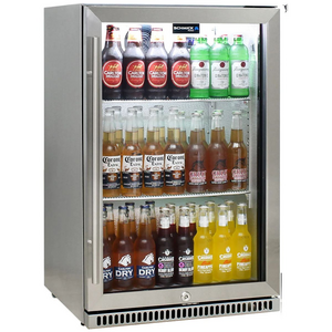 Schmick 118L Alfresco 304 Stainless Steel Bar Fridge With Heated Glass and Triple Glazing Right Hinge SK118R-SS
