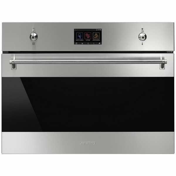 Smeg 45cm Classic Compact Combi Steam Built-In Oven SFA4303VCPX