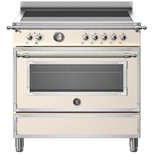Bertazzoni 90cm Heritage Cream Induction Freestanding Oven HER95I1EAVT