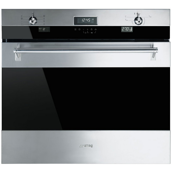 Smeg 76cm Classic Aesthetic Pyrolytic Built-In Oven SOA330X1