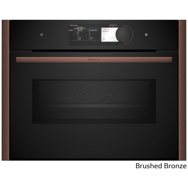 NEFF 45cm Pyrolytic Compact Oven with Microwave Brushed Bronze C29MY7MY0-BB