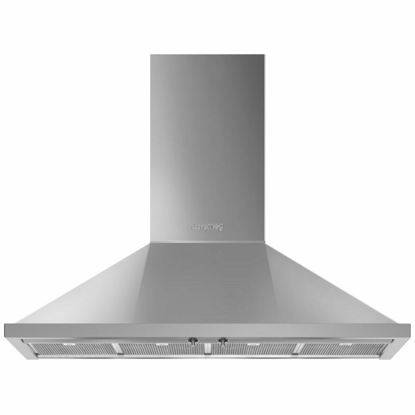 Smeg 120cm Portofino Stainless Steel Canopy Rangehood KPFA12X