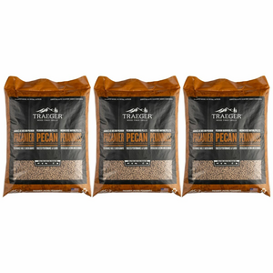 Traeger 3 x 9KG Pecan Cherry BBQ Wood Pellets PEL340-PACK