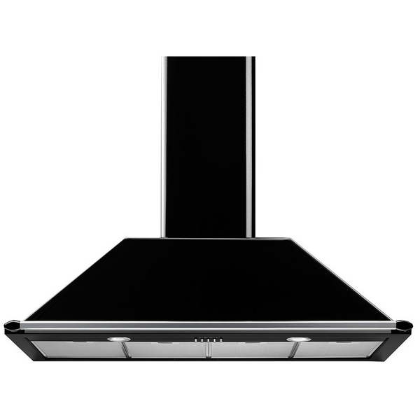 Smeg 110cm Victoria Aesthetic Black Canopy Rangehood KT110BLA