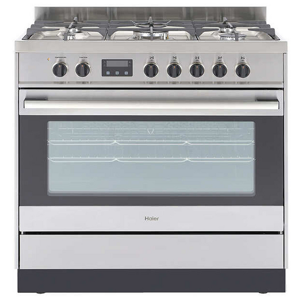 Haier 90cm Freestanding Dual Fuel Cooker Stainless Steel HOR90S9MSX1