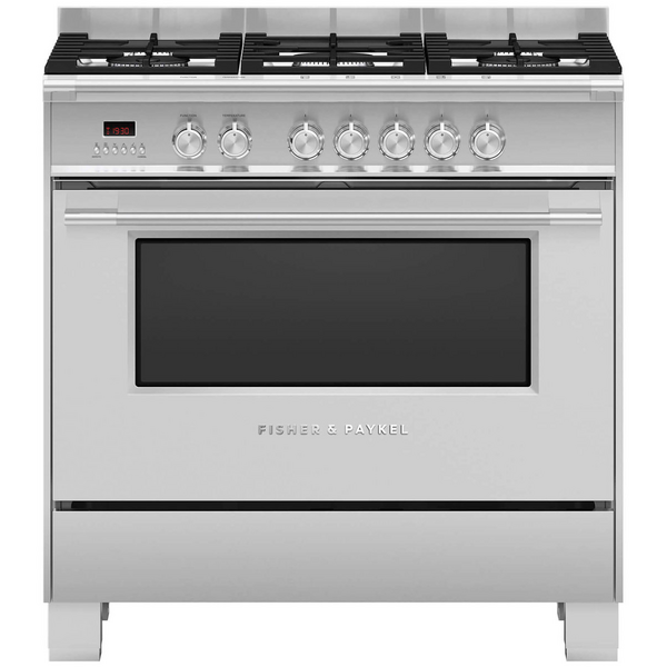 Fisher & Paykel Series 7 90cm Classic Freestanding Dual Fuel Cooker Stainless Steel OR90SCG4X1