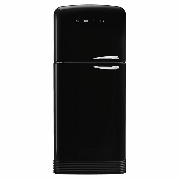 Smeg FAB 50's Style 524L Top Mount Refrigerator Black FAB50LBL5AU