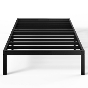 Zinus 35cm Elias King Single Modern Black Metal Bed Frame AU-FBMMP1ZC-14B