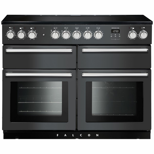 Falcon 110cm Nexus SE Induction Freestanding Electric Oven/Stove Slate and Chrome NEXSE110EISL-CH