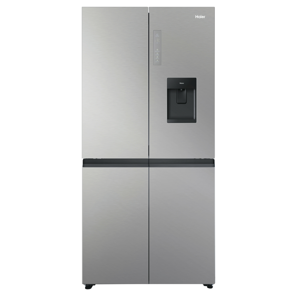 Haier 507L Quad Door Refrigerator Freezer Satina Silver HRF580YPS
