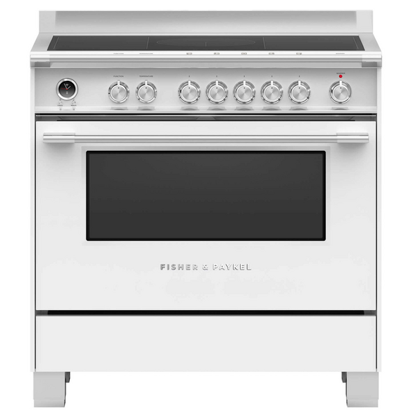 Fisher & Paykel 90cm Series 9 Classic Freestanding Induction Oven White OR90SCI6W1