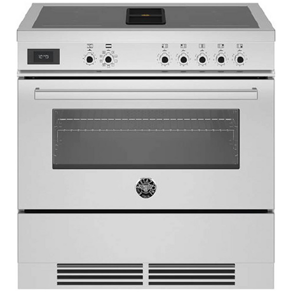 Bertazzoni 90cm Professional Airtec Stainless Steel Induction Freestanding Oven with Integrated Downdraft PROCH94I1EXT