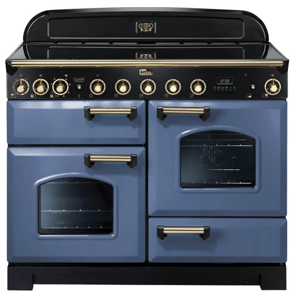 Falcon 110cm Stone Blue Induction Classic Deluxe Freestanding Oven CDL110EISBBR