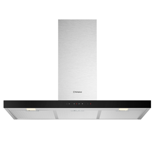 Westinghouse 90cm Canopy Rangehood with Hob2Hood Mark Resistant Stainless Steel WRC924SD