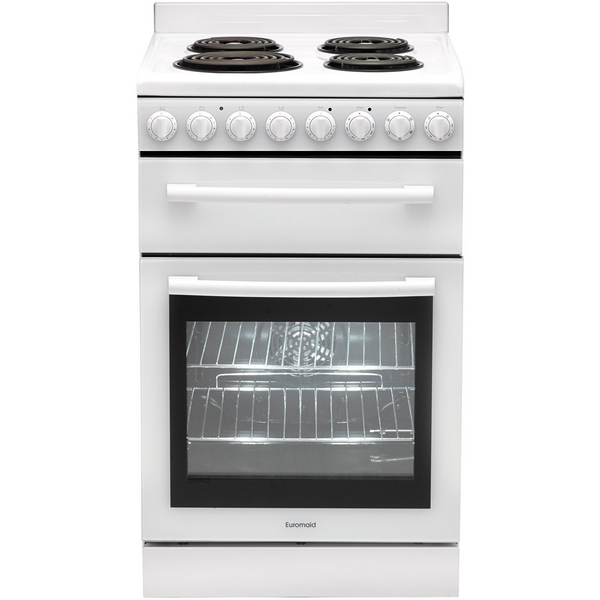 Euromaid 54cm Freestanding Electric Oven/Stove F54RW