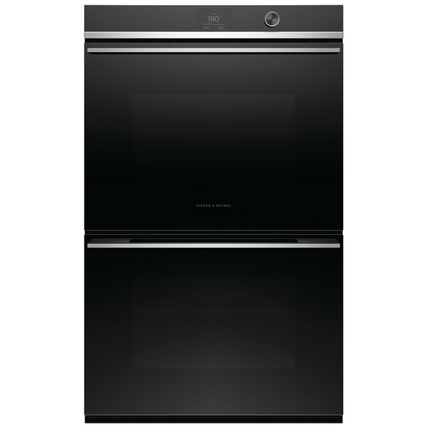 Fisher & Paykel 76cm Series 9 Contemporary Pyrolytic Built-In Double Oven OB76DDPTDX2