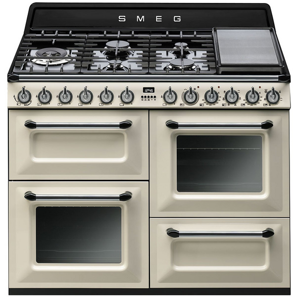 Smeg 110cm Victoria Aesthetic Dual Fuel Freestanding Oven/Stove TRA4110P