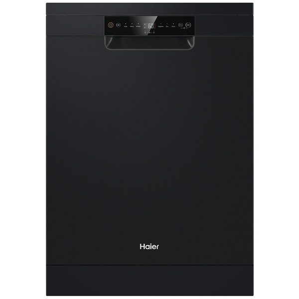 Haier 60cm 300 Series Freestanding Dishwasher Black HDW13F0B1