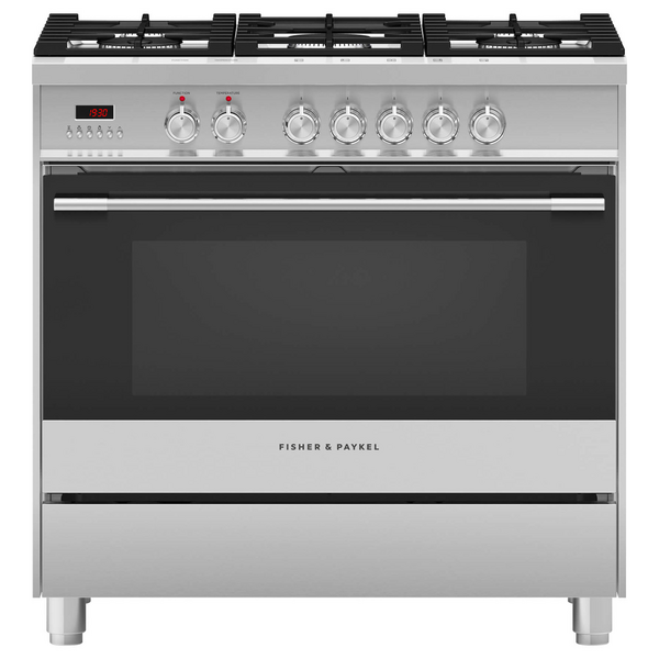Fisher & Paykel 90cm Series 5 Freestanding Dual Fuel Cooker Stainless Steel OR90SCG1X1