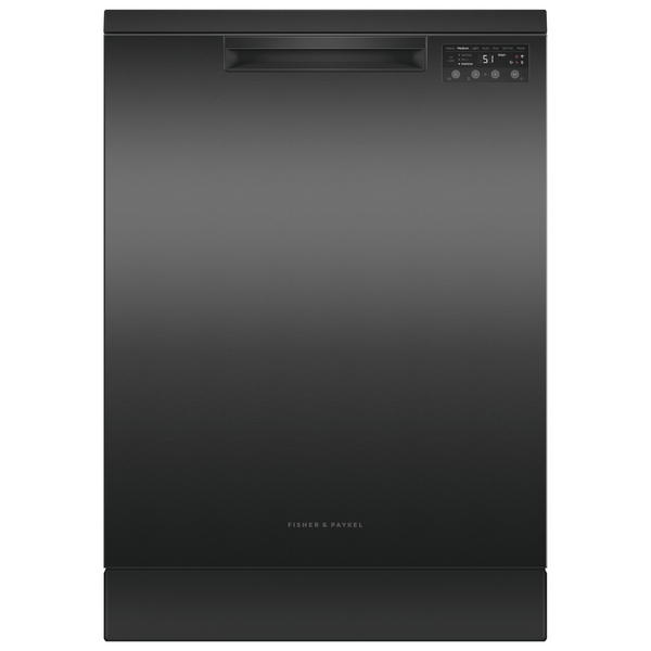 Fisher & Paykel Series 7 Contemporary Freestanding Dishwasher Black Steel DW60FC4B2
