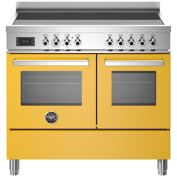 Bertazzoni 100cm Giallo Induction Freestanding Double Oven PRO105I2EGIT