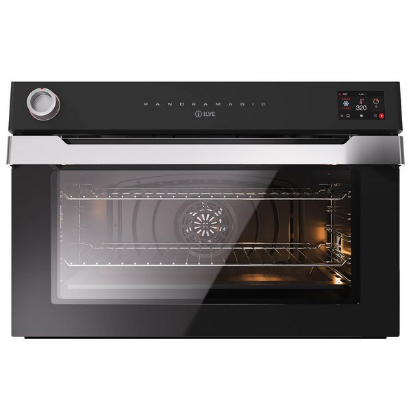 ILVE 90cm Panoramagic Series Built-in Oven Matte Black OV91PMT3MK