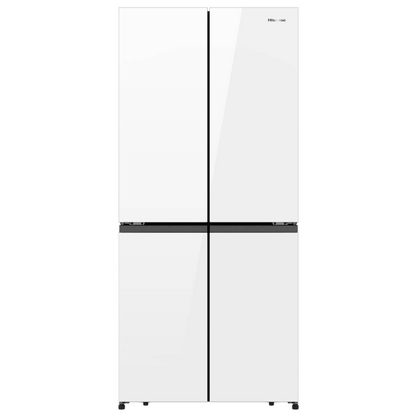 Hisense 483L PureFlat French Door Fridge White Glass HRCD483G