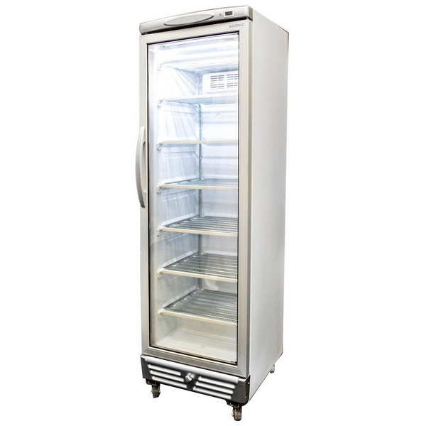 Bromic 300L LED Flat Glass Door Upright Display Freezer UF0374S