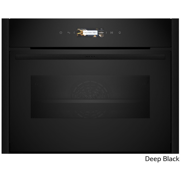 NEFF 45cm Compact Oven with Microwave Deep Black C29MR21Y0B-DB