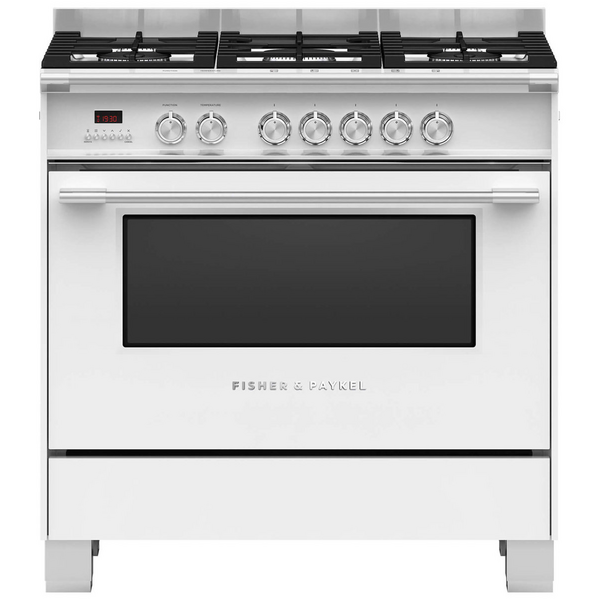 Fisher & Paykel 90cm Series 7 Classic Freestanding Dual Fuel Oven White OR90SCG4W1