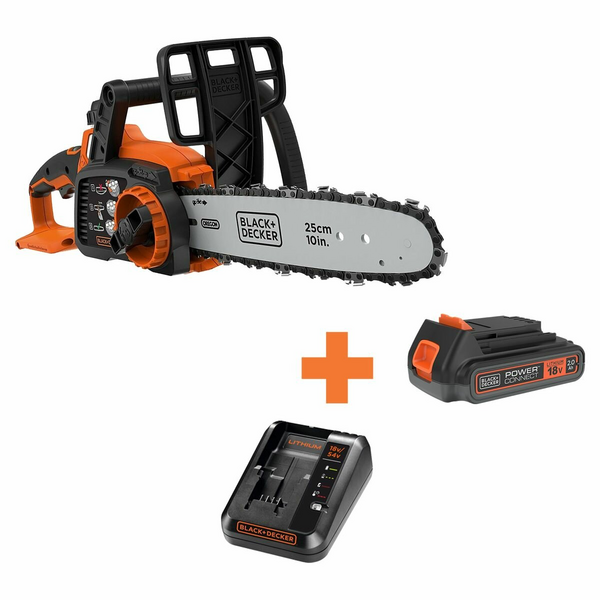 Black & Decker Lithium-ion Cordless Chainsaw GKC1825L20-XE