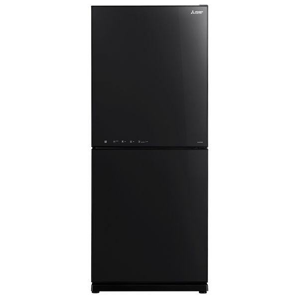 Mitsubishi Electric 421L Bottom Mount Refrigerator Brilliant Black Glass MR-HGS421EX-GBK-A