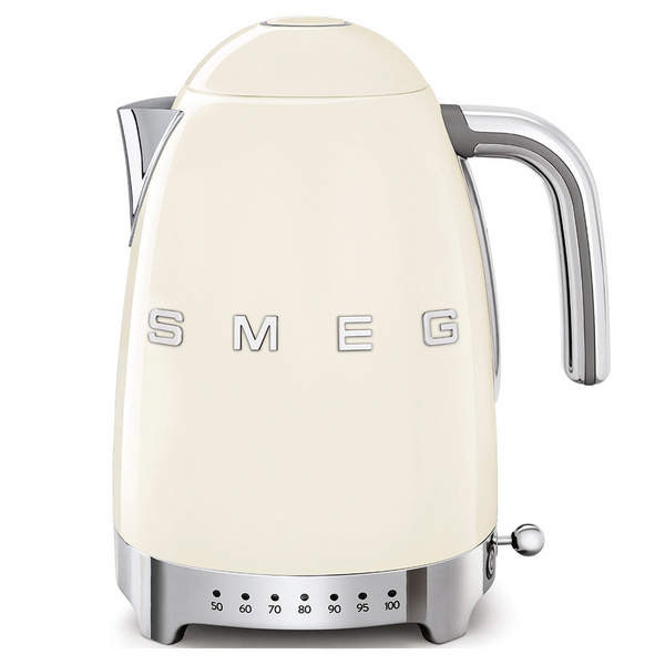 Smeg 50s Retro Style Temperature Control Electric Kettle Cream KLF04CRAU