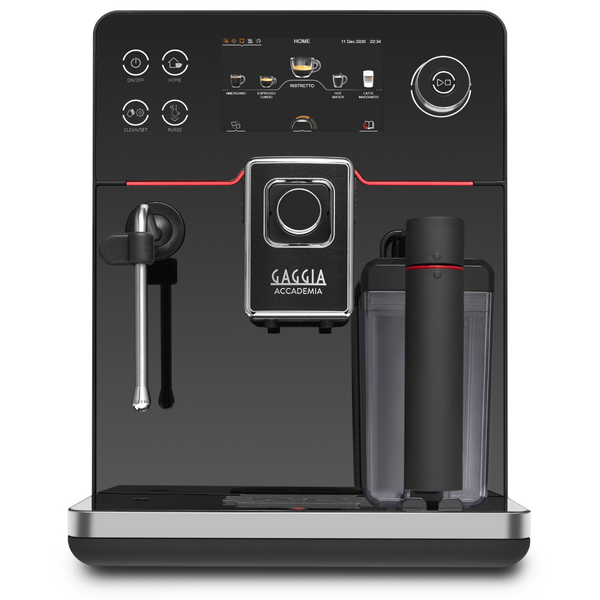 Gaggia Accademia Automatic Coffee Machine Black Mirrored Glass DMGAGB