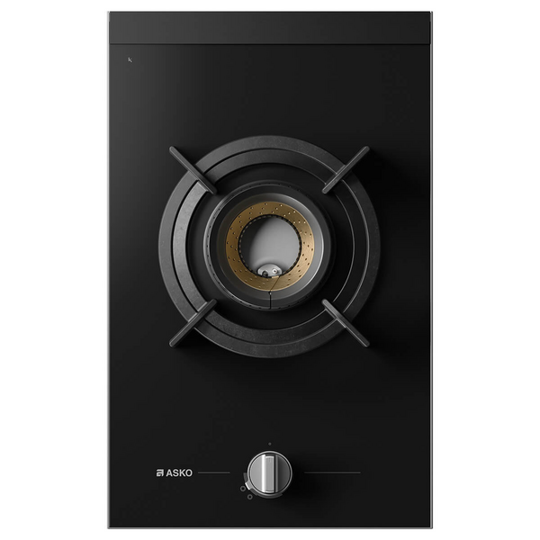 ASKO 33cm Cooktop with Fusion Volcano Burner Black Ceramic Glass HG8313BGD1