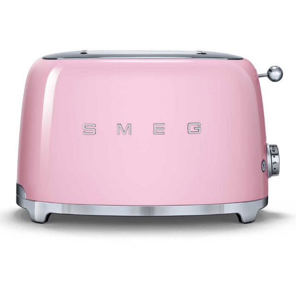 Smeg 50s Retro Style 2 Slice Toaster Pink TSF01PKAU Andoo