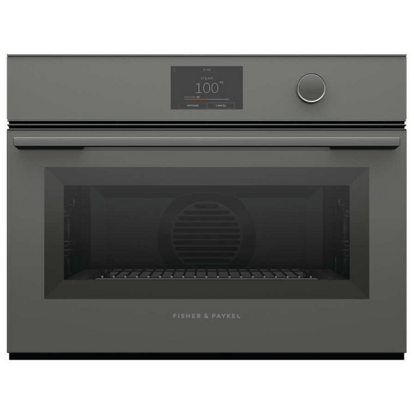 Fisher & Paykel Series 9 60cm Minimal Compact Combi-Steam Oven Grey Glass OS60NMTDG1